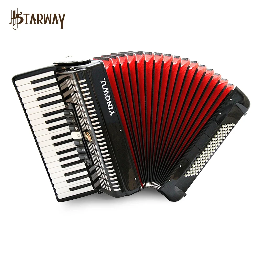 China parrot 37 keys 80 bass 10 Register diatonic keyboard accordion piano musical instrument for professional performer