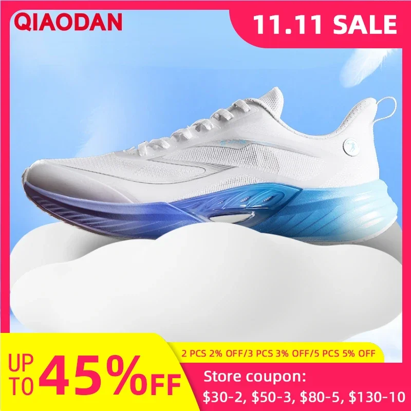

QIAODAN Team 2.0 Men 2025 Autumn New Running Shoes Hard-Wearing Anti-Slippery Shock-absorbing Rebound Sneakers XM25240226