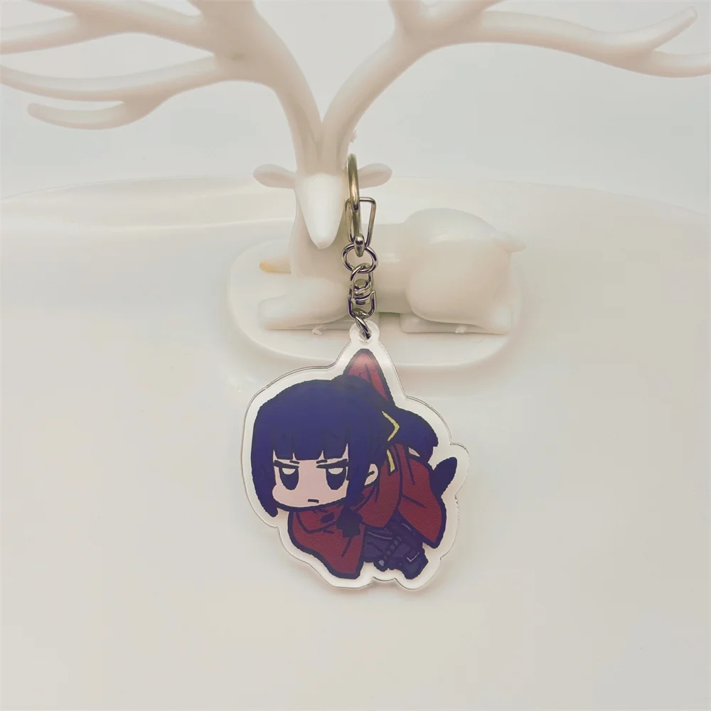 6cm Anime OVERLORD Acrylic Keychain Model Cosplay Characters Ornament Accesorios Goods Collection Gifts