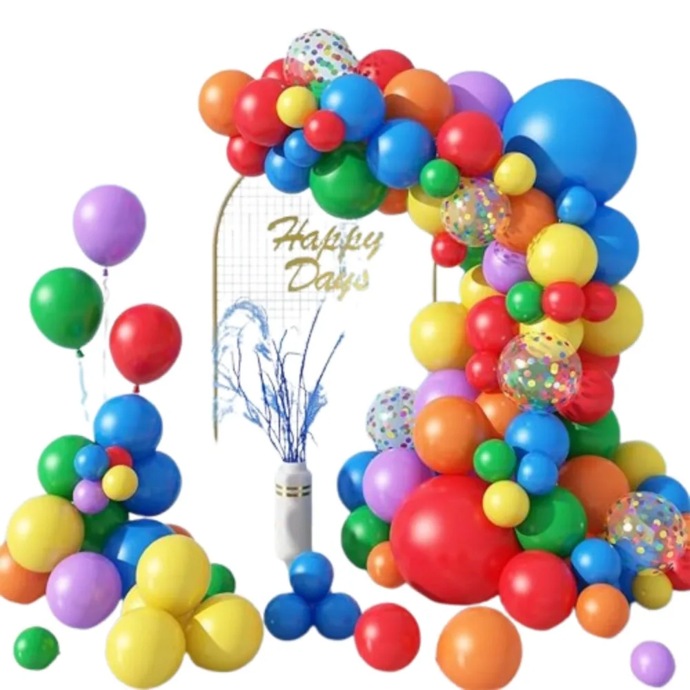 Biapian Rainbow Balloon Arch, 67pcs Rainbow Balloon Garland Kit, Colors Latex Balloons for Kids Birthday Party Decor