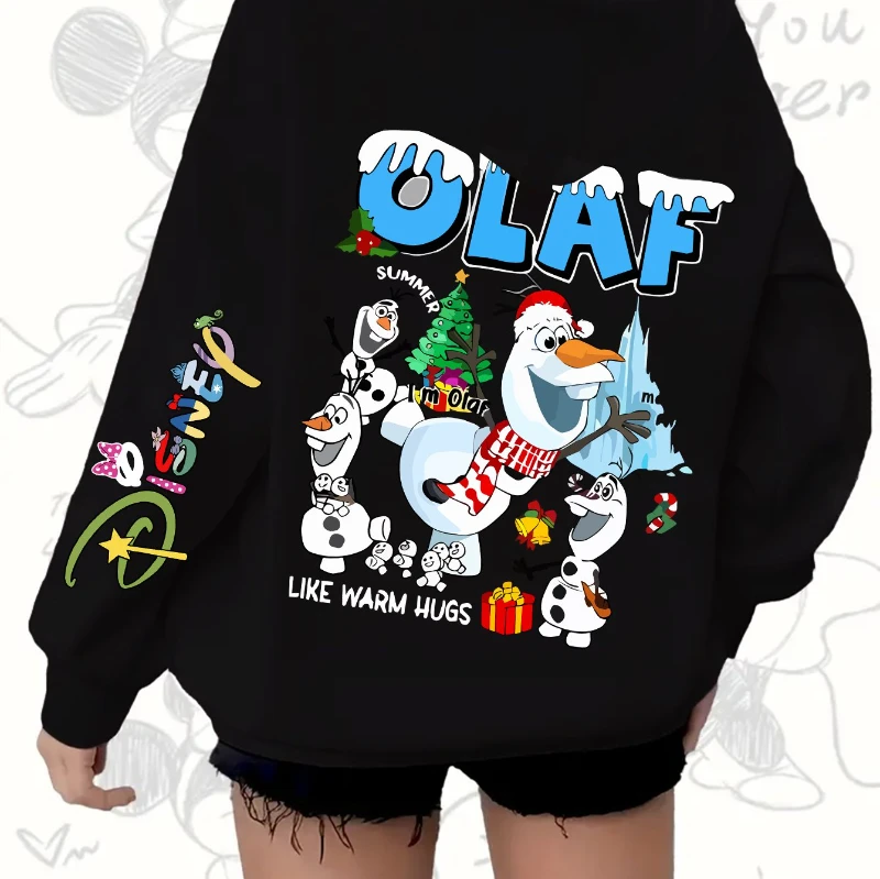 Disney ha autorizzato il simpatico design con motivo Snow Treasure per felpe con cappuccio da donna: comode capispalla autunnali e invernali