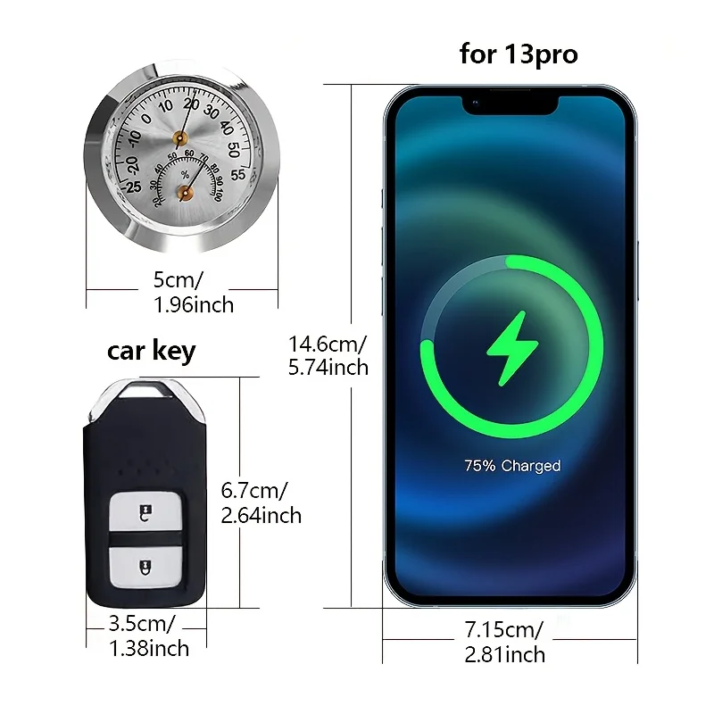 Механический термометр, физический индикатор температуры -25 ° C~55 ° C Внутренний наружный автомобильный датчик температуры