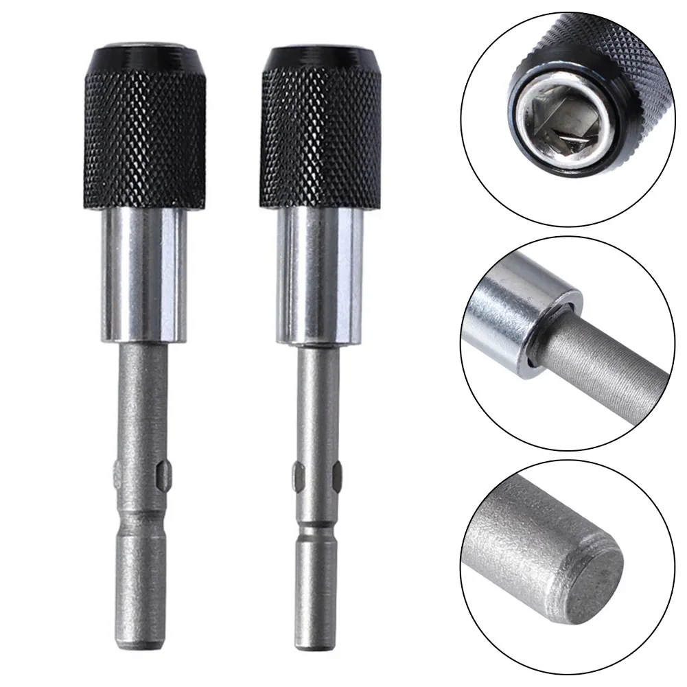 Hand Tools Extend Bar 2pcs 5mm To 1/4 Hex Shank Tools 6mm 801 802 Drill Bit Extend Bar Magnetic Screwdriver Bit