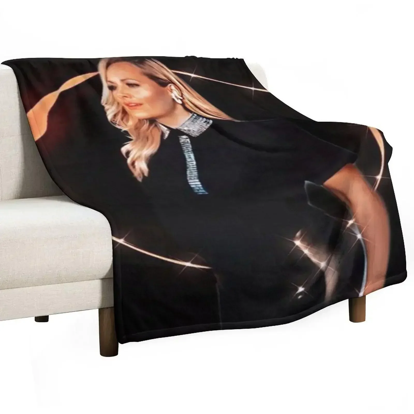 Helene Fischer Throw Blanket Hair Soft Plush Plaid Blankets