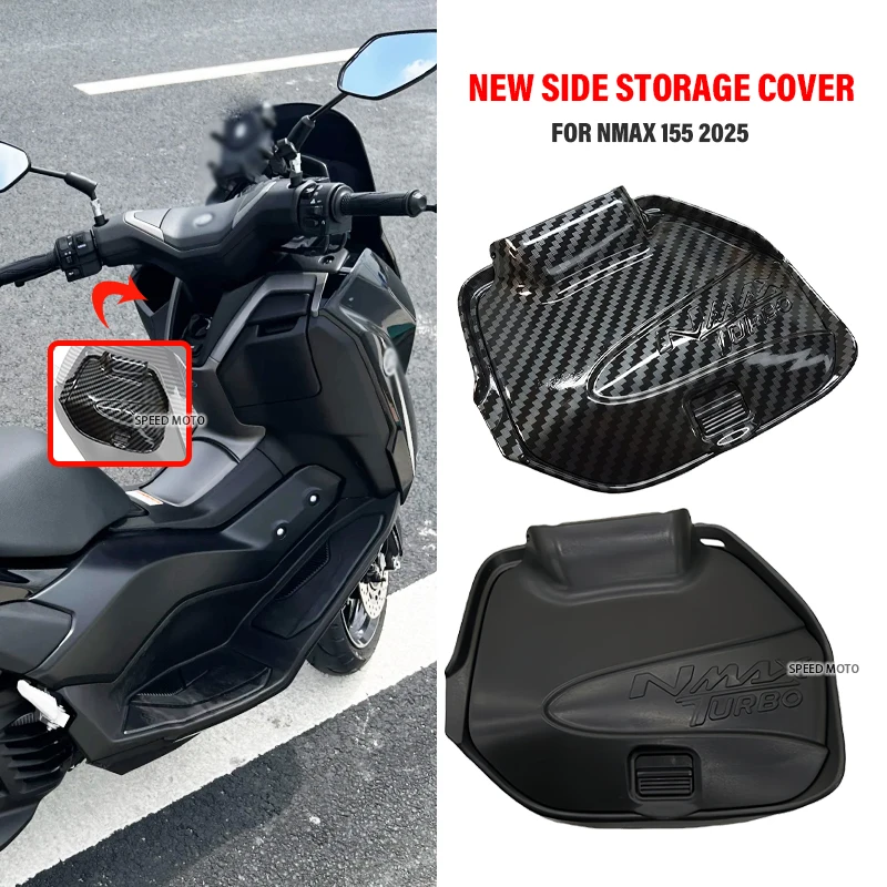 

NEW Motorcycle Side Pocket Cover Lid Wear Resistant For Yamaha NMAX155 Nmax N-MAX 155 2025 Accessories Charger Waterproof Cap
