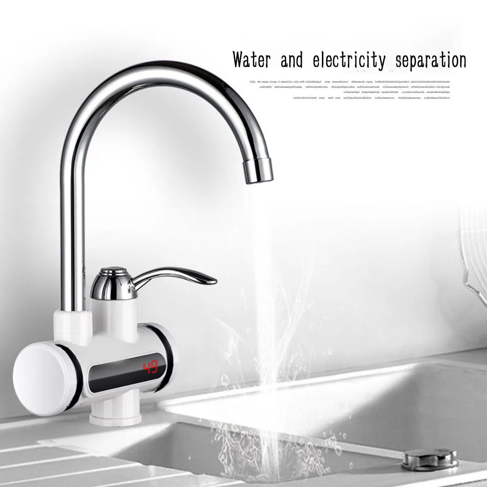 Quick heating electric faucet instant hot kitchen quick heating water heater stainless steel electric heating faucet manufacture