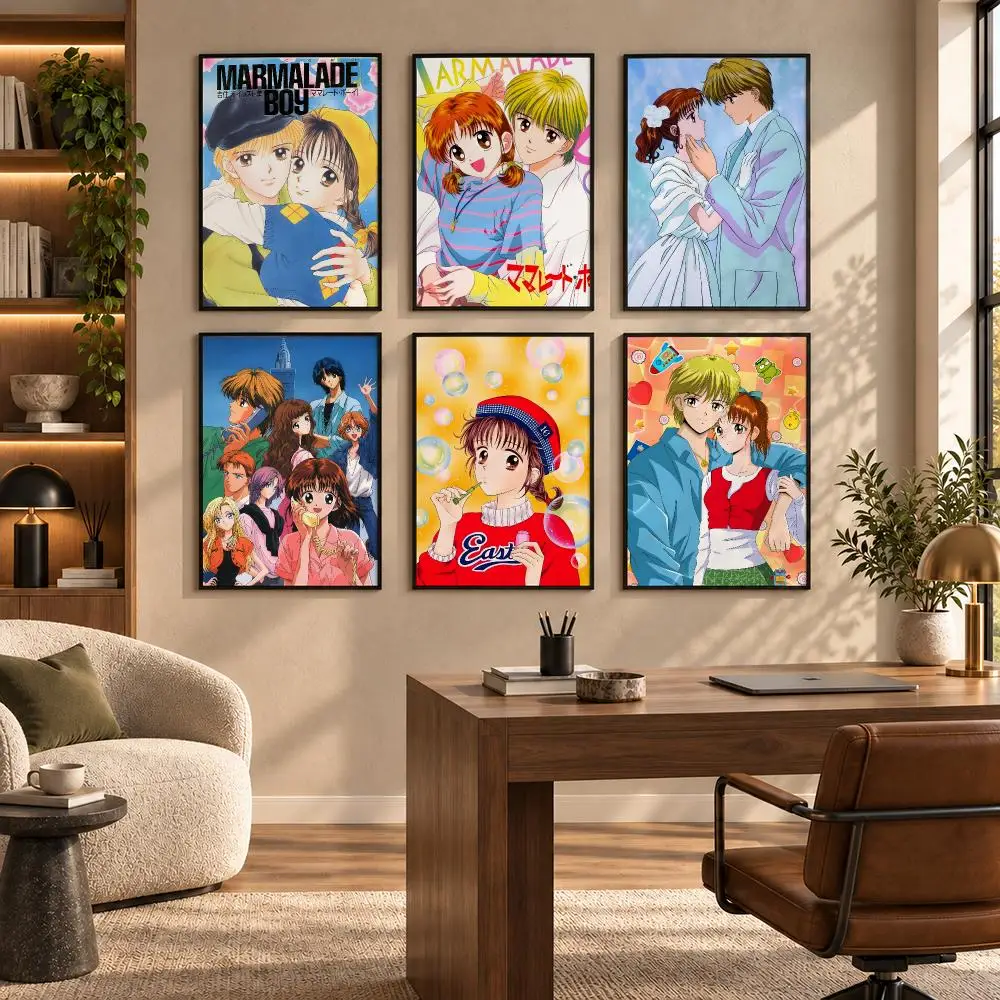 90s Shoujo Anime M-Marmalade B-Boy Poster Self-adhesive Art Waterproof Paper Sticker Coffee House Bar Room Wall Decor