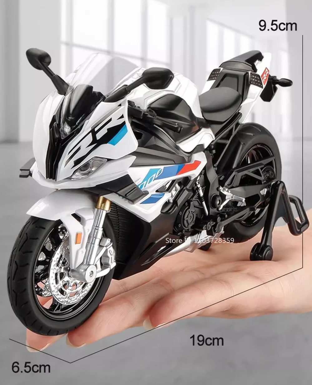1:12 RRS1000 S1000RR Spielzeugmodell Motorräder Legierung Diecast Motorräder Stoßdämpfung Vorderrad Lenkung Gummireifen Jungen Geschenk – Detail 10