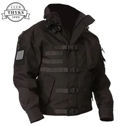 High Quality Tactical Jacket Mens Waterproof Wear-resistant Multi-pocket Jackets Outdoor Hiking Windproof Coat