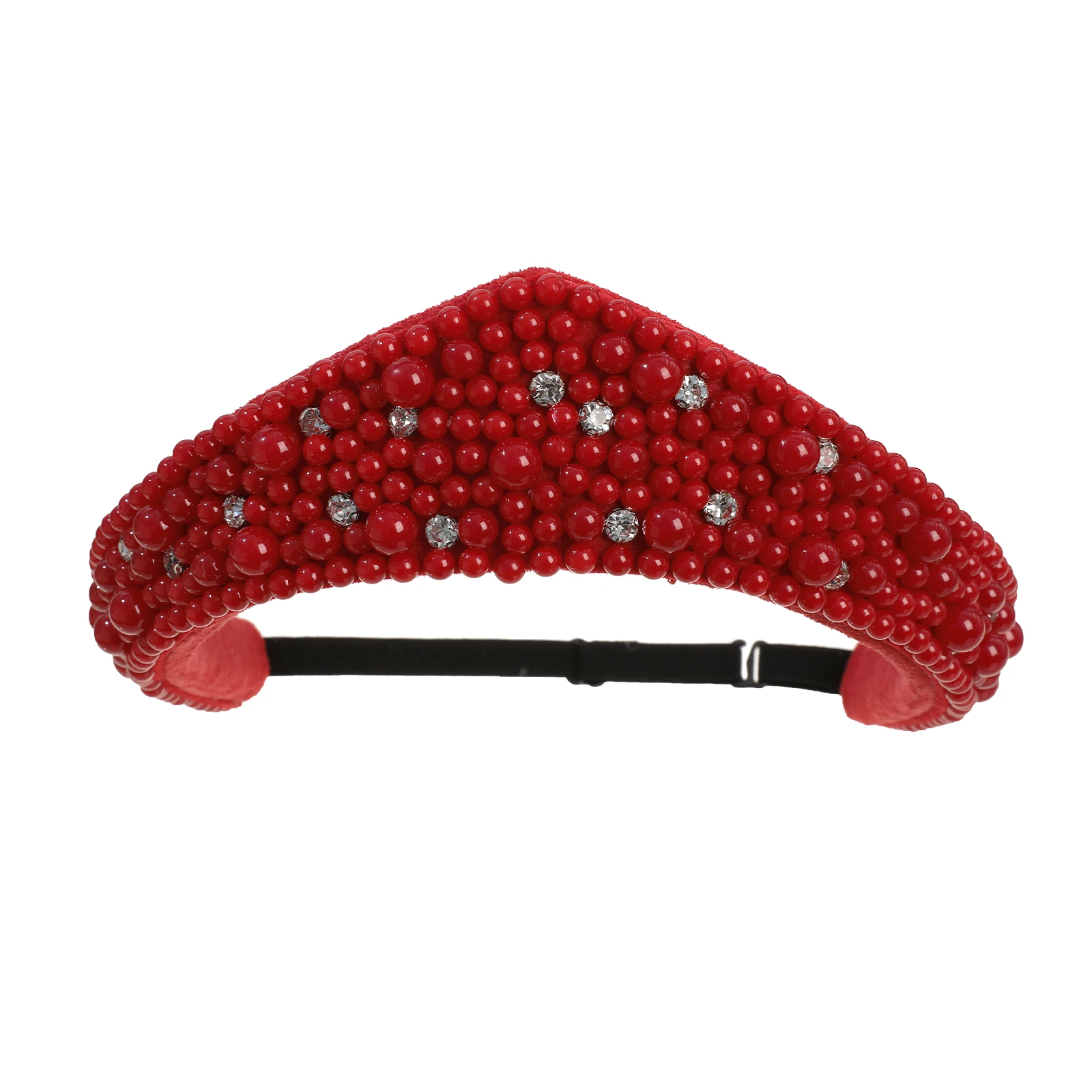 AWAYTR Fluwelen Sponskroon Haarband Klassieke stoffen haarhoepel Elastische Kokoshnik hoofdband Haaraccessoires Festival haarband