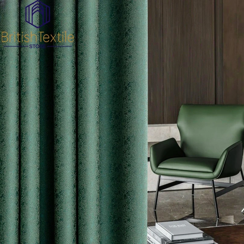 Thicken Luxury Popular Light Luxury High-end High-precision Gold Wire Blackout Curtains