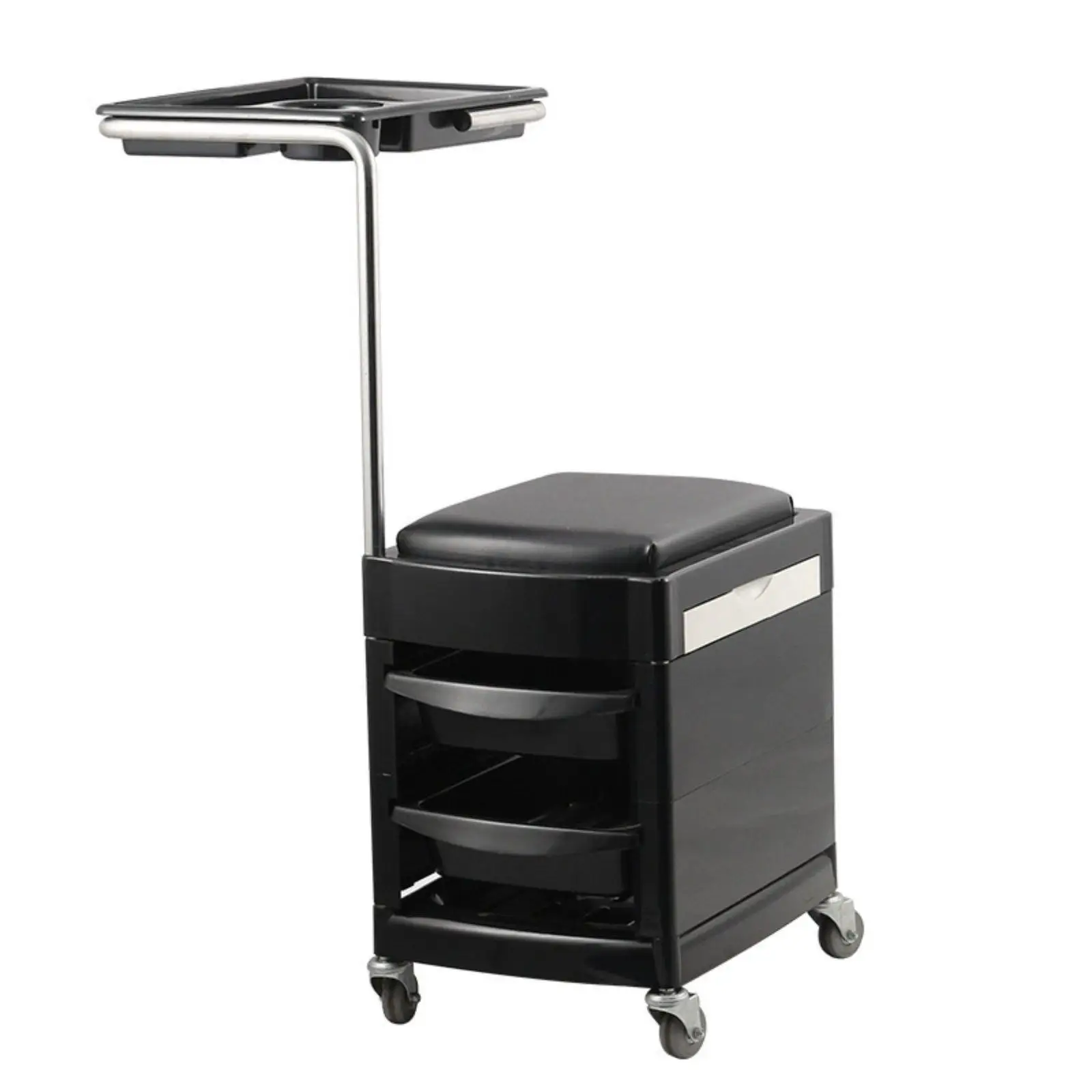 Salon Equipment Trolley Chair with Wheels for Hairdresser Material Storage and Work Efficiency
