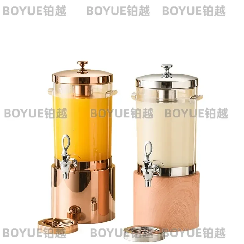 Stainless Steel Beverage Dispenser with Faucet Large Capacity Juice Bucket for Hotel Commercial Buffet Party Drink Server
