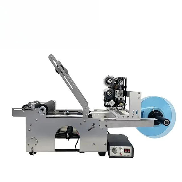 Semi-Auto Label Applicator for Makeup Remover Water Bottles Food Cans with Reliable Performance