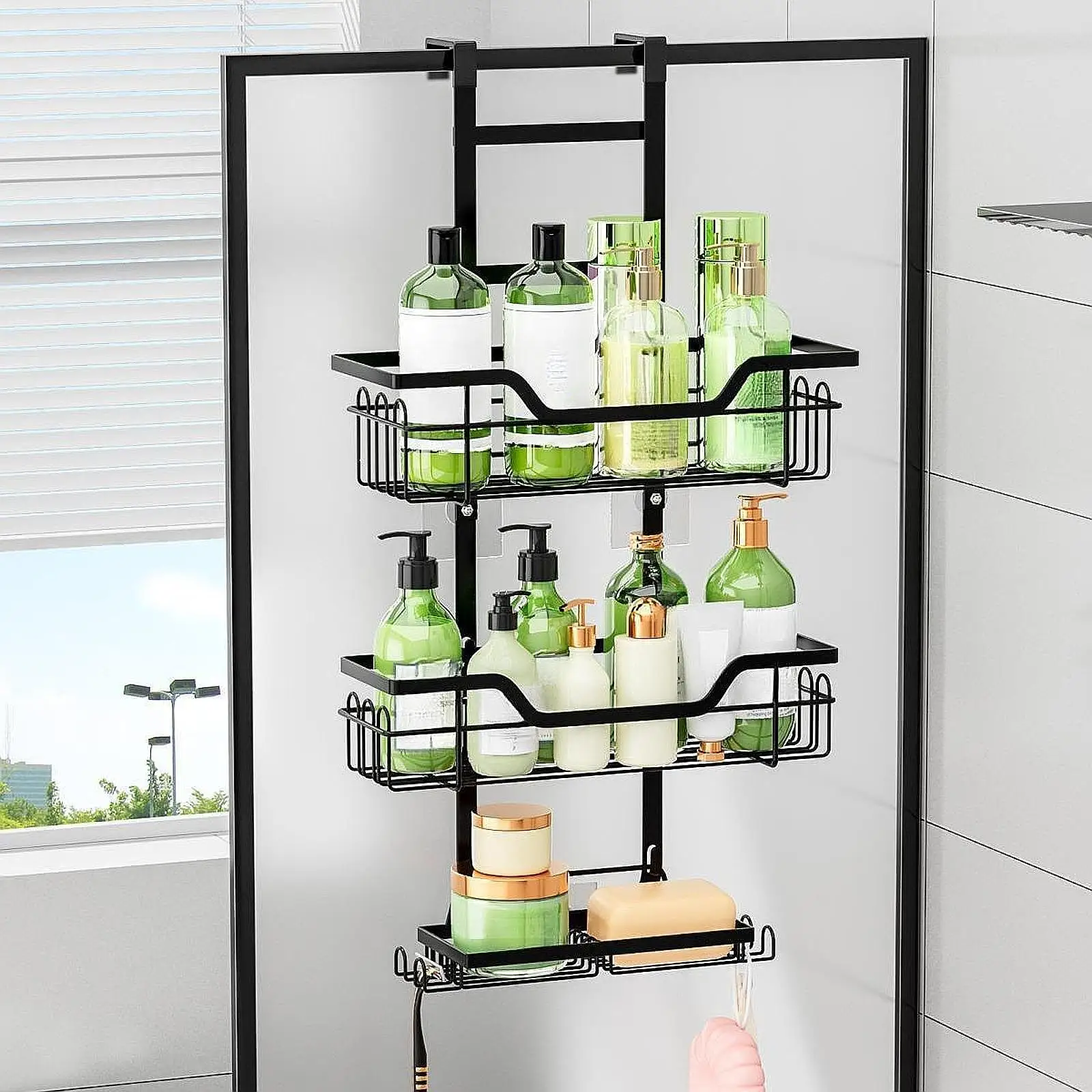 

Toilet Storage Rack Multipurpose Stable Wall Mounted Toilet Storage Shelf