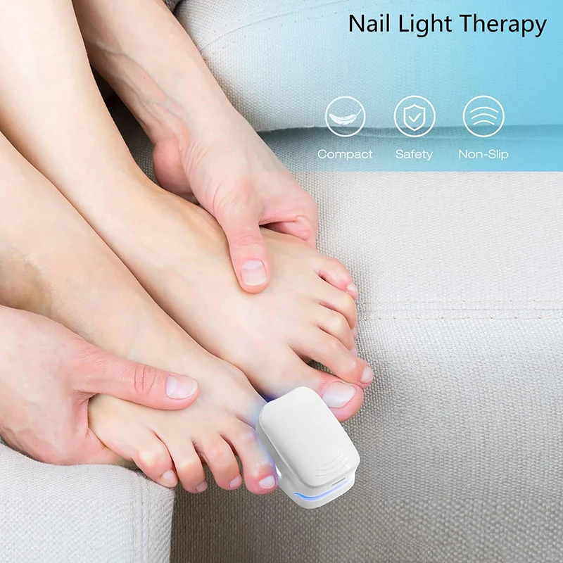 Portable Grey Nail Assist Tool UV Professional Nail Fungus Cleaning Laser Device Nail Phototherapy Lamp Type-C Charging