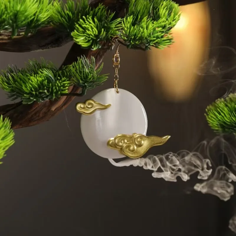 Simulated welcome pine ornament, new Chinese-style living room, entrance, cypress, bonsai decoration, hotel, green plants