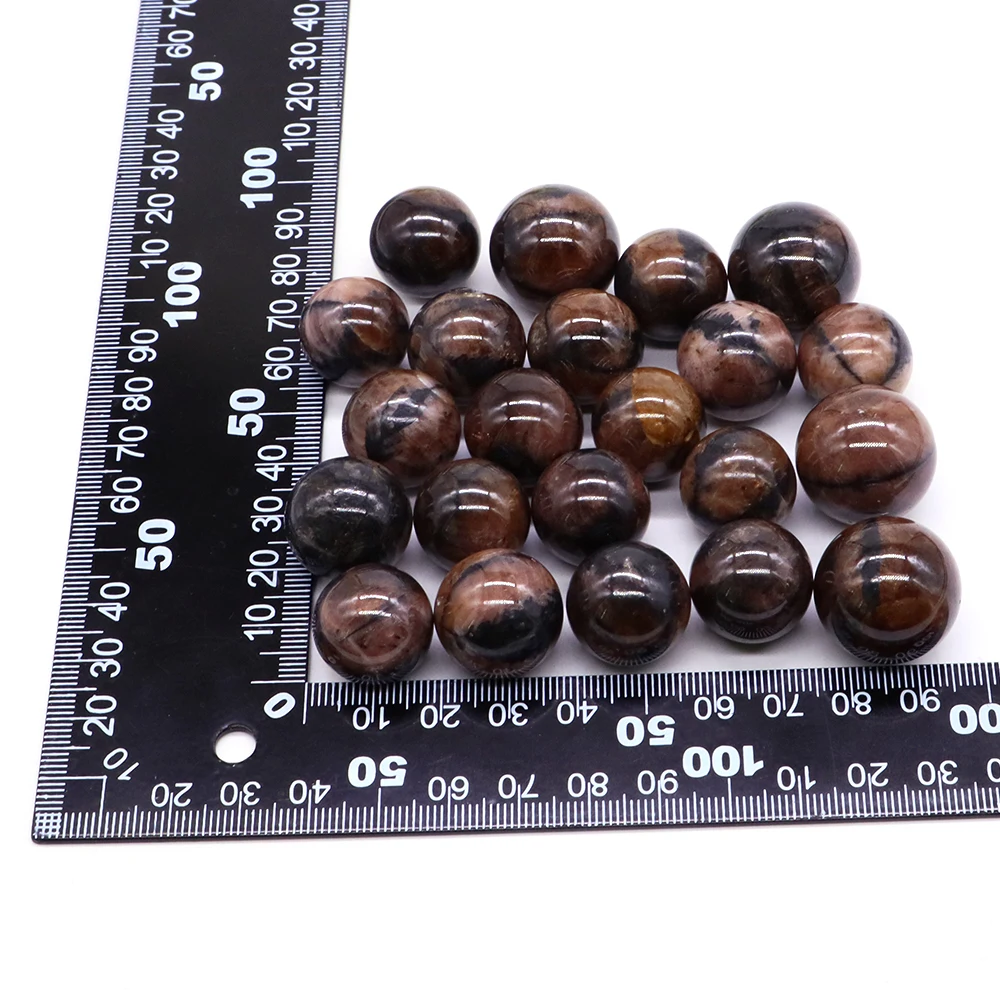 18~22mm Cross Chiastolite Quartz Ball Natural Crystals And Healing Stones Tumbled Bulk Wholesale Specimen Gemstones Home Decor