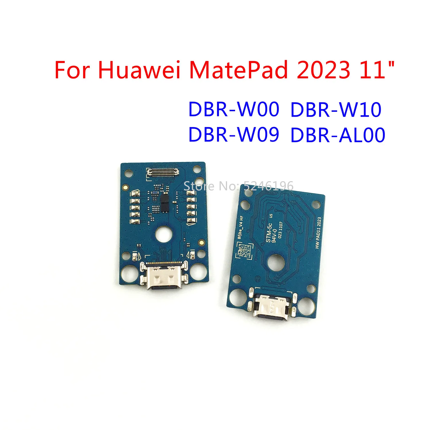 

1 шт. USB-порт для зарядки, разъем для зарядного устройства для Huawei MatePad 2023 11 дюймов DBR-W00 DBR-W09 DBR-W10 DBR-AL00, замена деталей.
