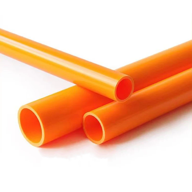 1Pcs Length 200mm 500mm Pvc Orange Water Pipe Outer Diameter 20mm~50mm UPVC Plastic Hollow Water Pipe Aquarium Water Accessories