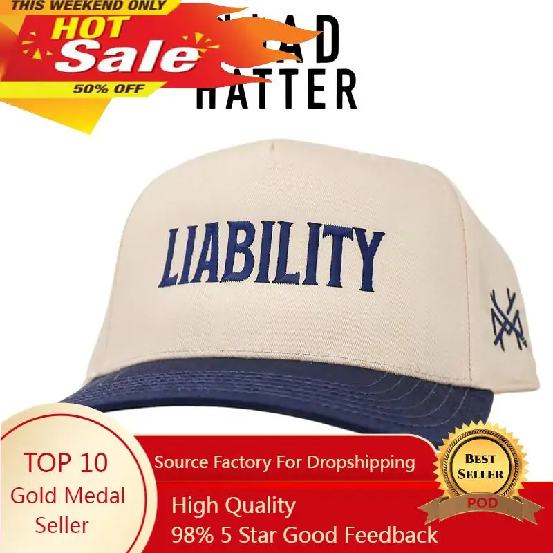 

Liability Embroidered Trucker Hat Snapback Baseball cap Fashion Dad Hats Adjustable Sunhat Outdoor caps