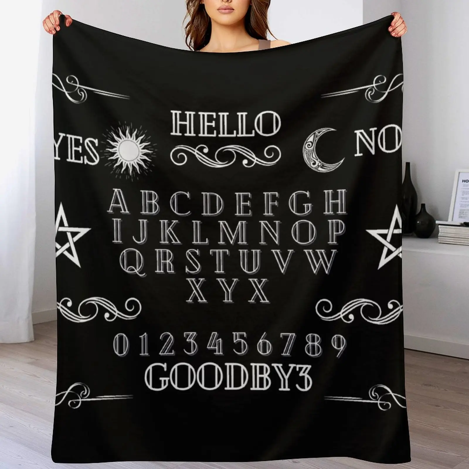 

Ouija Board Throw Blanket Blankets For Bed Luxury Throw Sofa Retros Blankets
