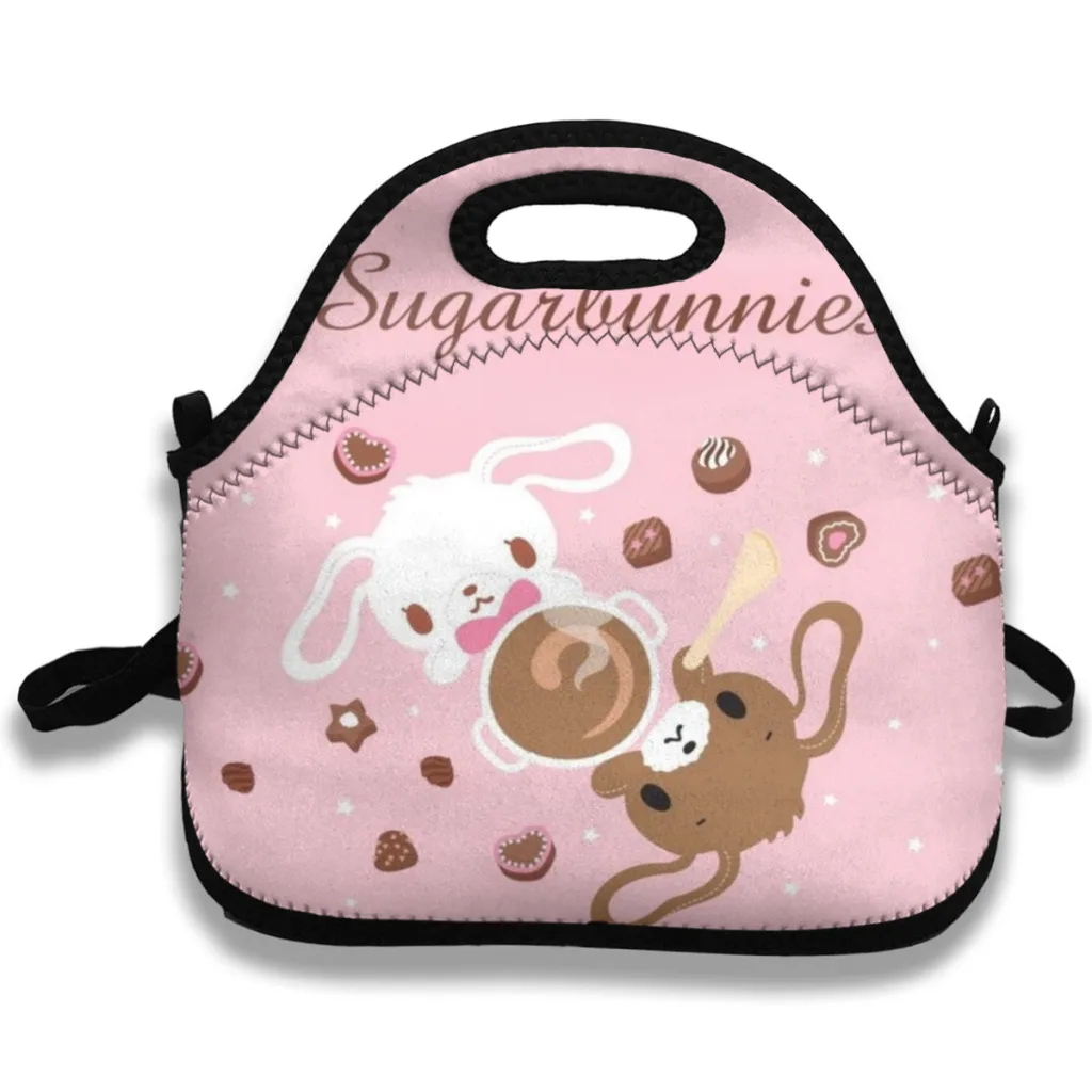 Sugarbunnies Children's Lunch Bag Thermal Insulation Aluminum Film High Quality Waterproof Oxford Cloth Portable Lunch Bags Tote