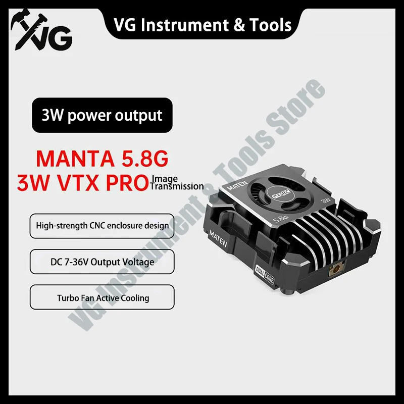 For GEPRC MATEN 5.8G 3W VTX PRO 3000mW Transmitter Transmitting Module DC7-36V Built in Microphone  FPV Long Range Racing Drone