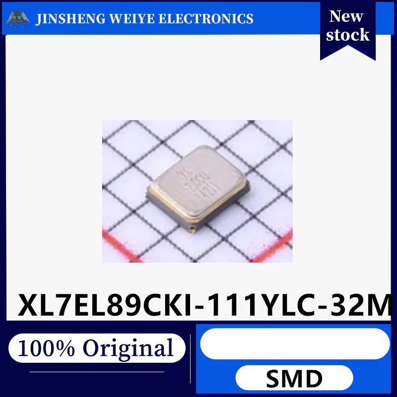

(100/500 pieces) Brand new original XL7EL89CKI-111YLC-32M 32MHz ±10ppm 8pF SMD passive crystal oscillator. In stock.