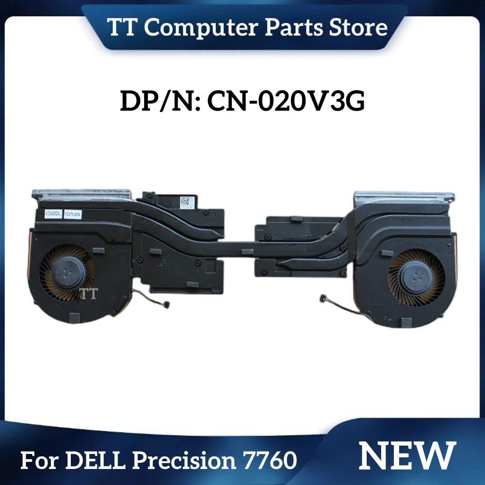 Tt-dissipador Original para Dell Precision 7760 Ventilador Série t Radiador de Placa Gráfica Novo 020v3g 20v3g Fast Ship