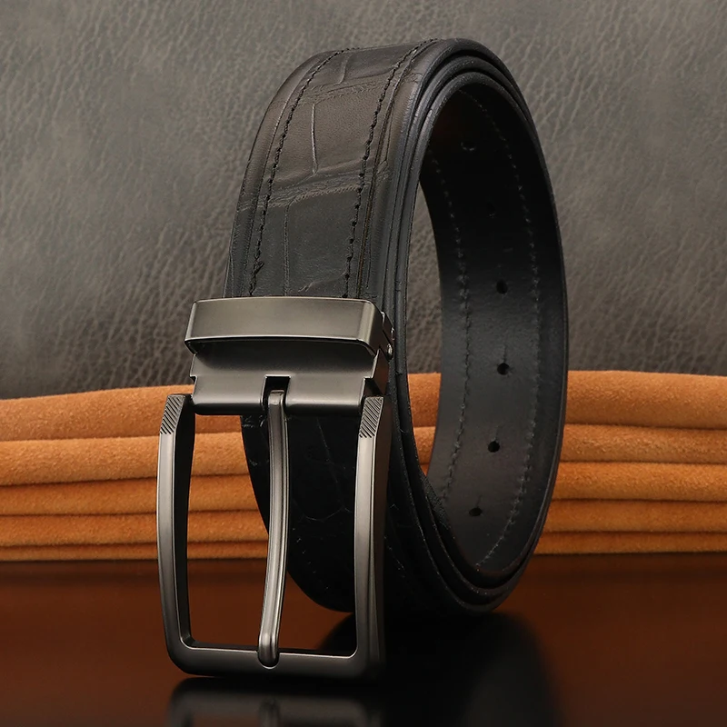 

Famous Luxury 3.8CM Wide Belts High Quality Pin Buckle Casual Cowhide Genuine Leather Designer Fancy Vintage Jeans Ceinture Homm