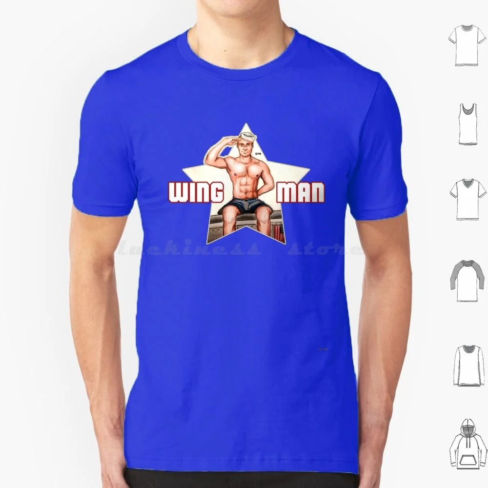 Wingman T Shirt Cotton Men Women DIY Print Fleetweek Fleet Sailor Pinup Male Pinup Sexy Muscle Airforce Men In Uniform Wwii