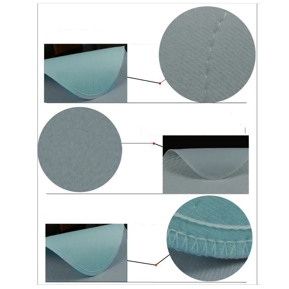 

2 Pcs Incontinence Mattress Pad Super Absorbing and Waterproof Mat for Old People Adults Children Pets 80x90cm (Sky Blue)