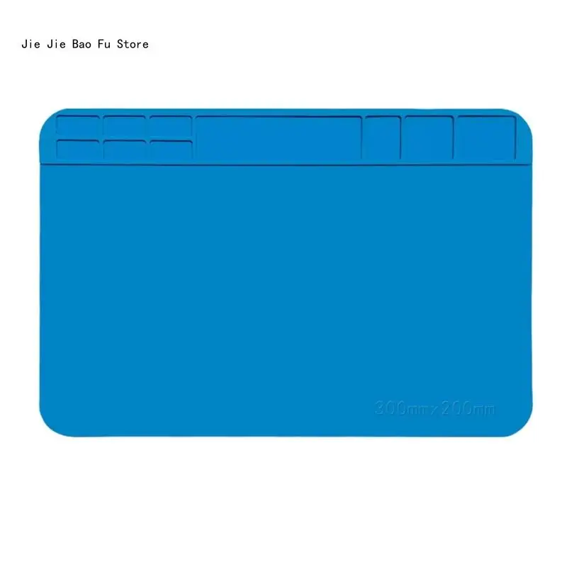 E8BD Soldering Mat Antistatic Heat Resistant Insulation Work Mat Soldering Station Silicone Repair Pad Maintenance Platform