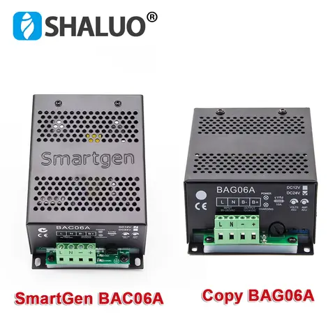 SmartGen BAC06A 6A 발전기 자동 지능형 배터리 충전기 모듈 전원 공급 장치 플로트 충전 회로 기판 어댑터 BGC06A