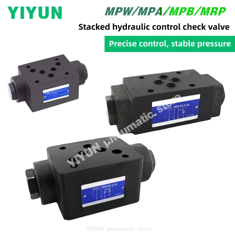 

MPW,MPA,MPB-01,03,04,06-2,4-40,20,30,10Y, пневматическийYIYUN, сложенный гидравлический регулирующий обратный клапан,MPW,MPA, серия MPB