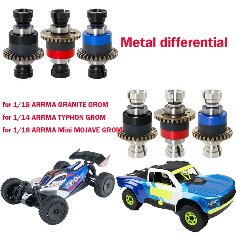 Mojave TYPHON GRANITE Metal actualización diferencial delantero/trasero para 1/16 Mojave Grom 1/14 TYPHON GROM coche 1/18 GRANITE GROM piezas