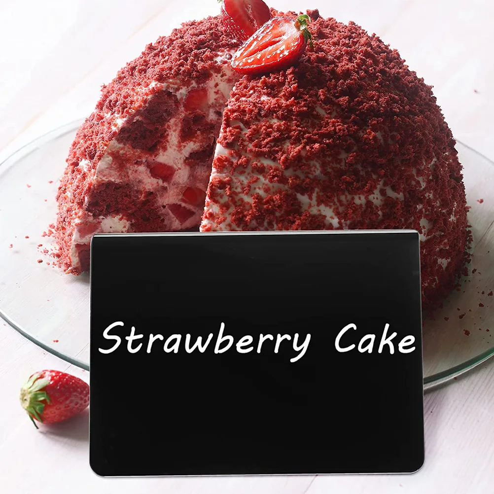 20 Pcs Acrylic Message Board Note Writing Restaurant Sign Display Blackboard Decorations Stylish Easy Install