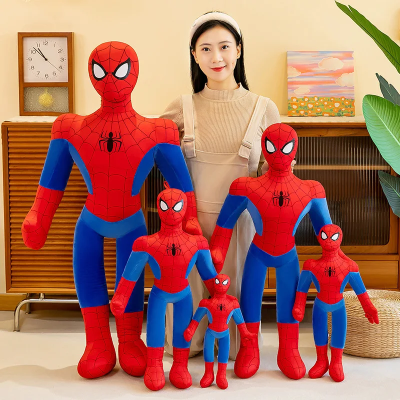 40-90Cm Spiderman New Cute Plush Doll Toys Anime Huge Sleep Pillow Cushion Soft Stuffed Animal Doll Birthday Gift for Kids