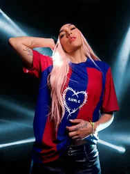 24/25 New Arriavl Women Football Jersey T-Shirt Barcelona Sports Unisex Tops The Heart of Thorns Commemorative Training Clothing