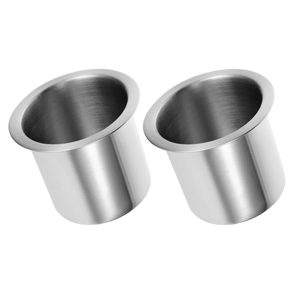 2 Pcs Car Cup Holder for Couch Business Water Insert Drinks Can Stainless Steel Organizer Bottle