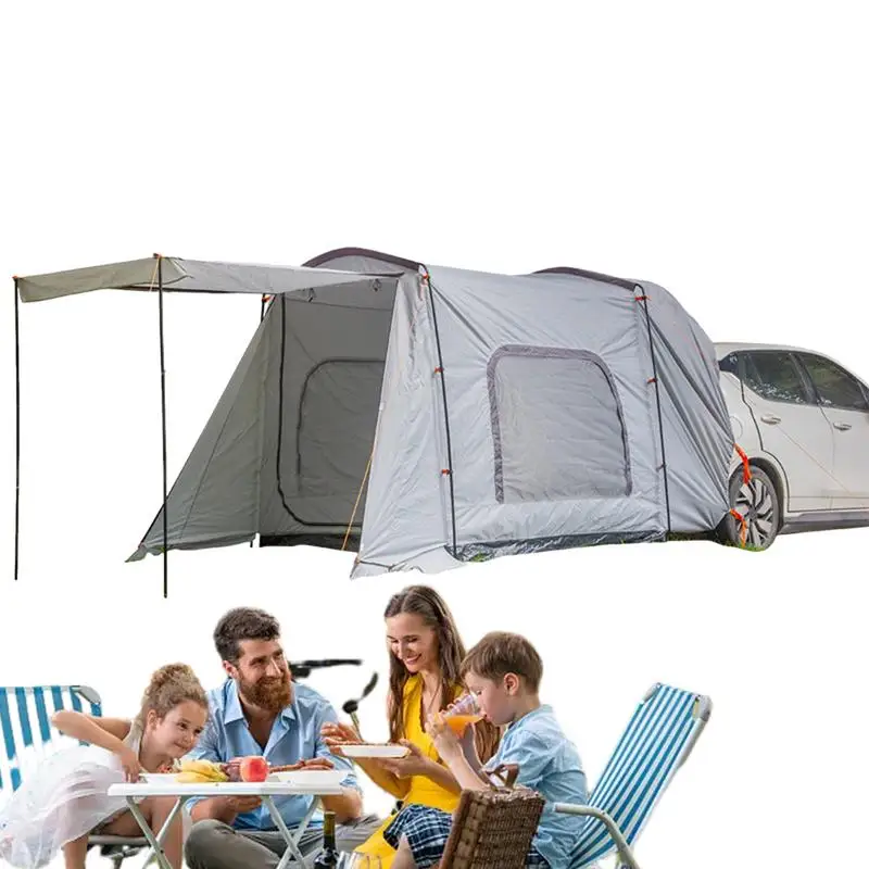 UV Protection Camping Car Tent Car Tailgate Shade Awning Auto Rear Tent For Outdoor Camping Auto External Accessories