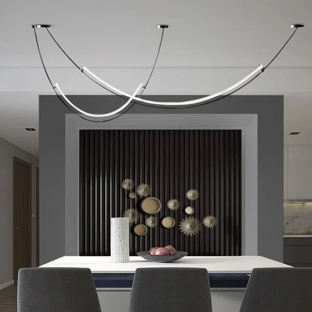 Lampe LED Suspendue au Design Nordique, Luminaire Décoratif d'Nik, Idéal pour un Salon, une Salle à Manger, un Bar ou un Comptoir