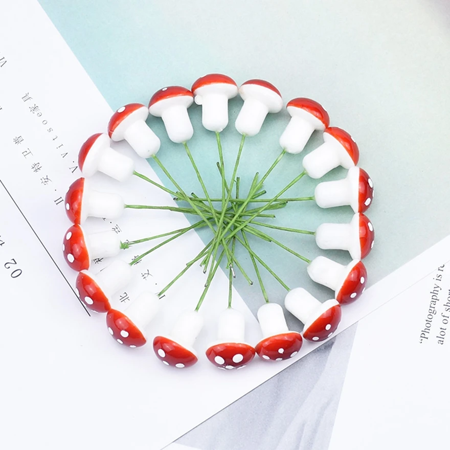 

Artificial Bubble Mushroom Home Room Decoration Christmas Garland Table Diy Gift Box Handmade Accessories Festival Party Wedding
