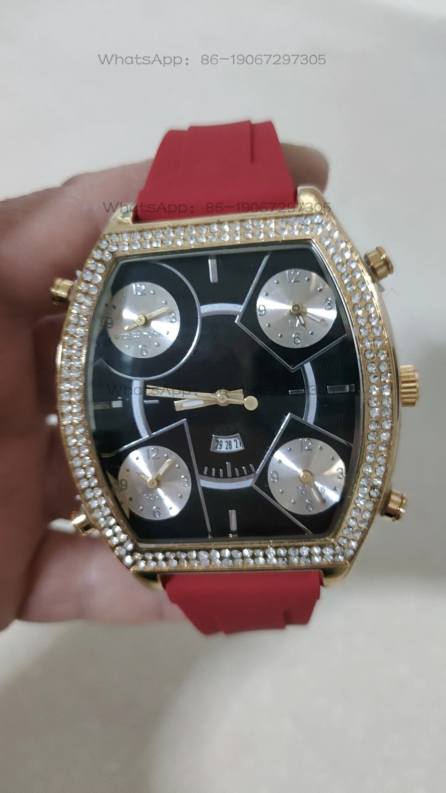 

Watch Multi-movement Non-mainstream Hiphop Hip-hop Silicone Tape Girls Boys Quartz Watch