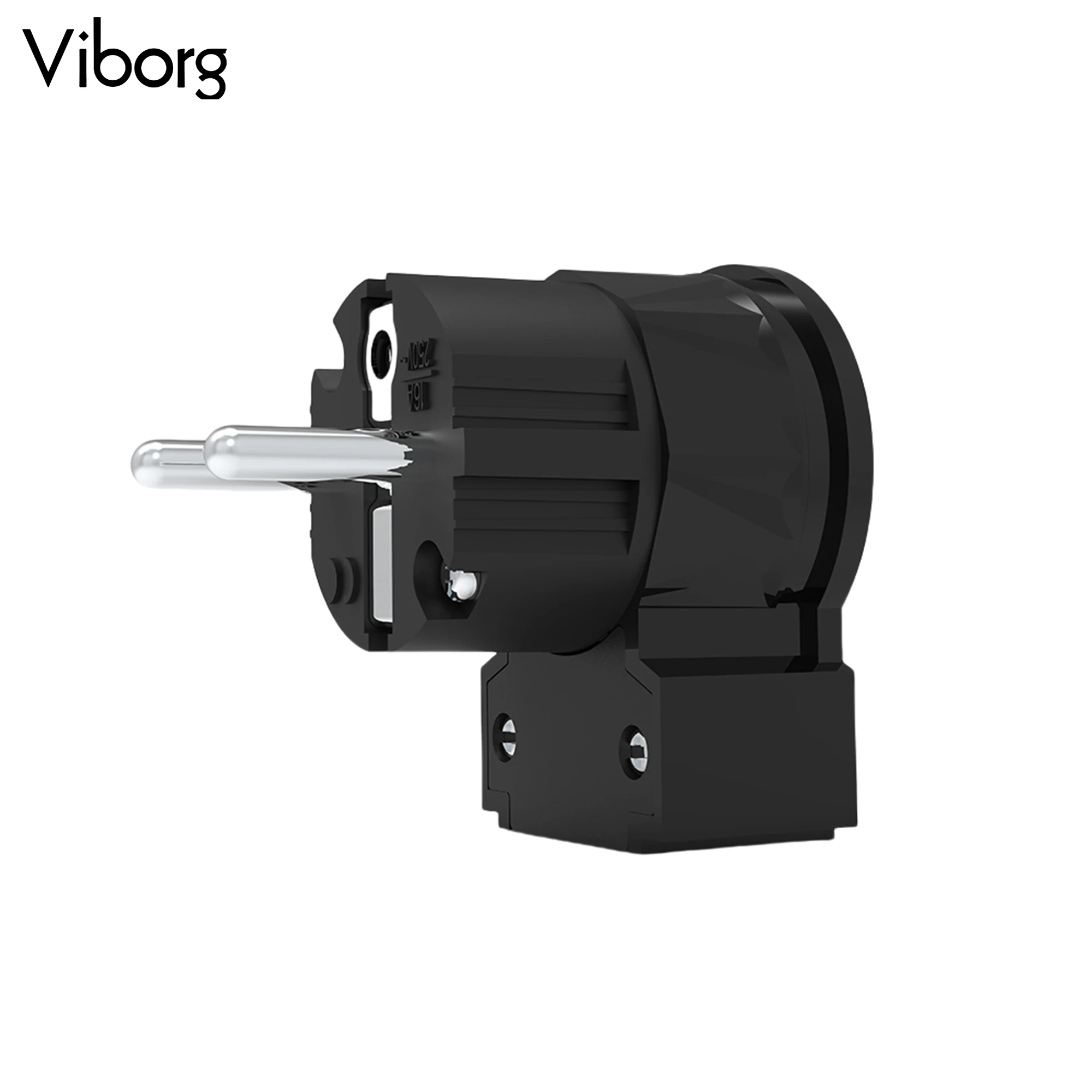 

1pc Viborg Hi-End Schuko 2PIN Power Plug 24K Gold Plated Copper Power Cord Cable Terminal DIY Kits