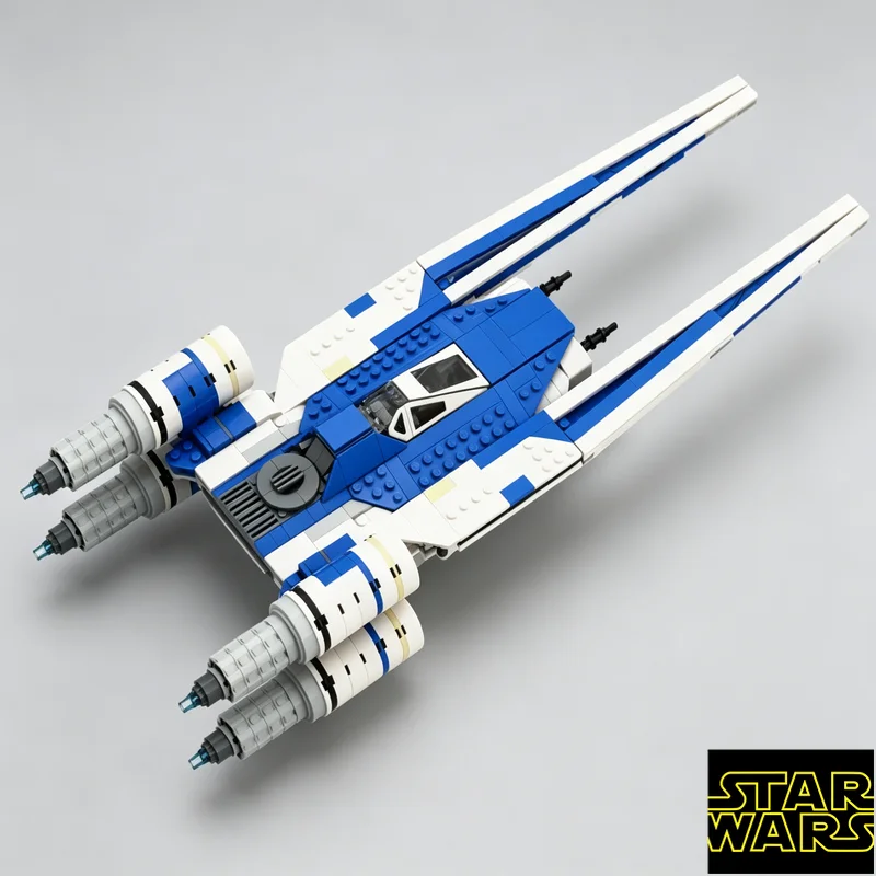 749-pz-moc-u-wing-mod-guerra-spaziale-blocchi-tecnici-da-costruzione-modellino-decorazione-casa-scrivania-giocattoli-per-bambini
