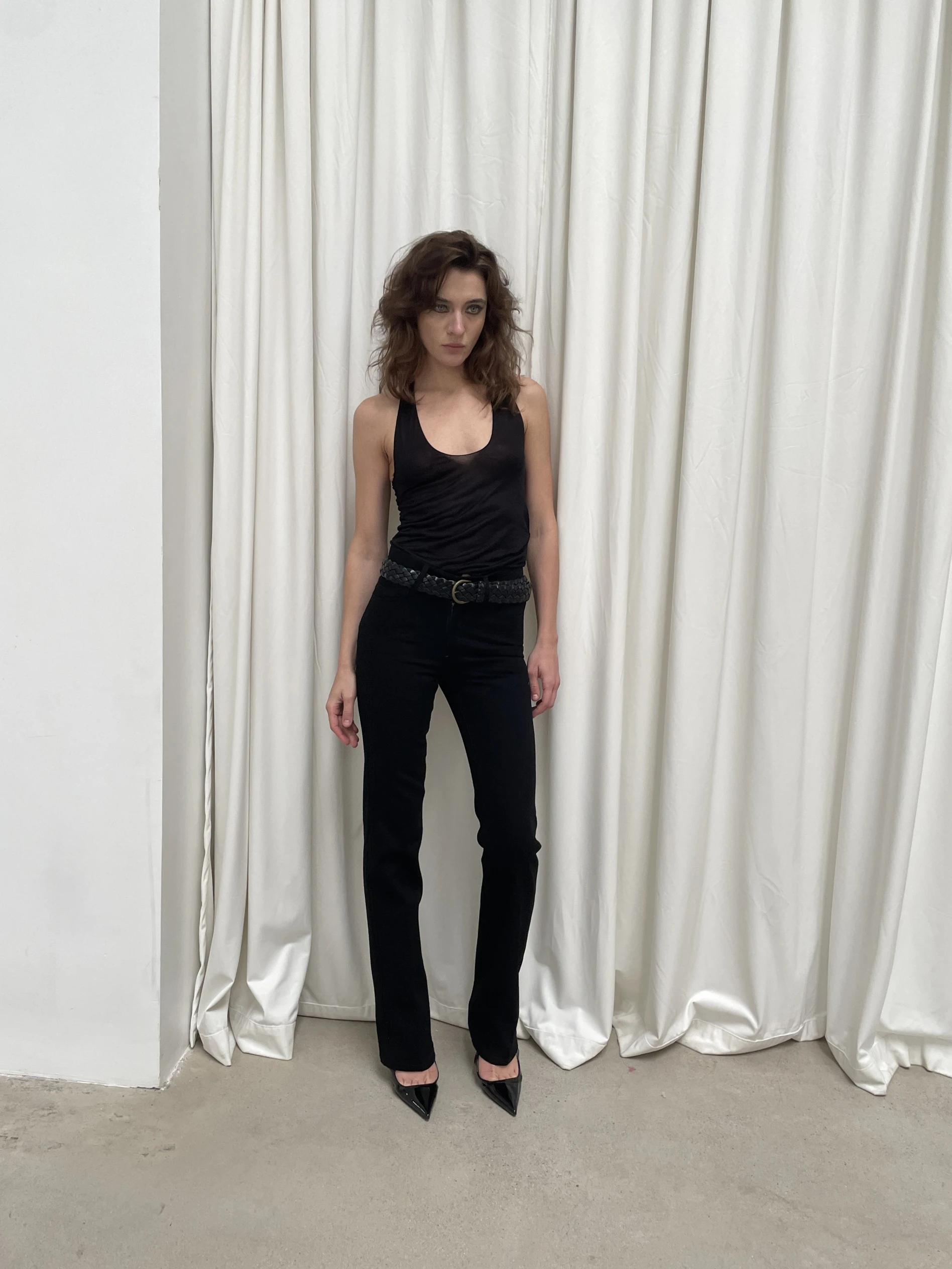 

Bla Basic Scoop Ne Csole Matinausoir Women's Vest Strap Soup Spoon Collar Summer Faionable Casual Cotton Blend Vest