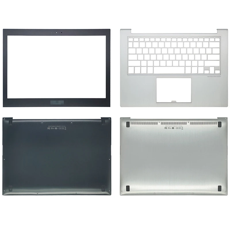 

NEW For ASUS UX31 UX31E UX21 UX21E Laptop Case Front Bezel Palmrest Bottom Case Upper Top Back Cover Silver Black