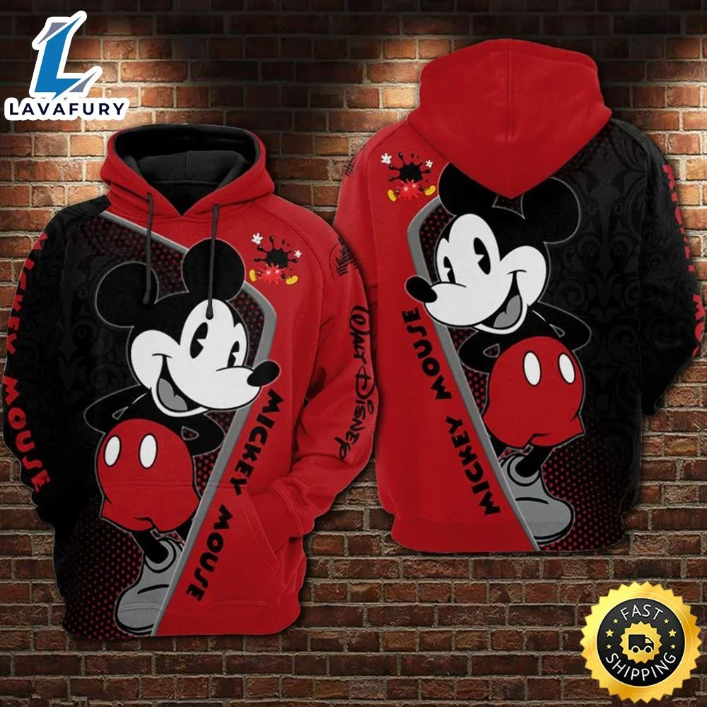 Disney Cartoon Minnie Mickey Mouse 3D Hoodie Sweatshirts Men Women Boys Girls Pullover Harajuku Streetwear Pocket Hoodies